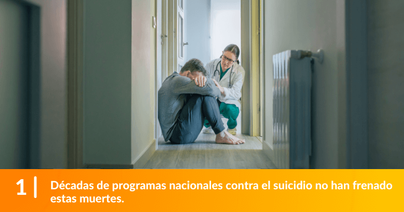 Décadas de programas nacionales contra el suicidio no han frenado estas muertes.