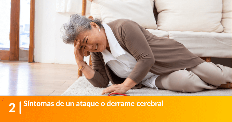 Síntomas de un ataque o derrame cerebral 