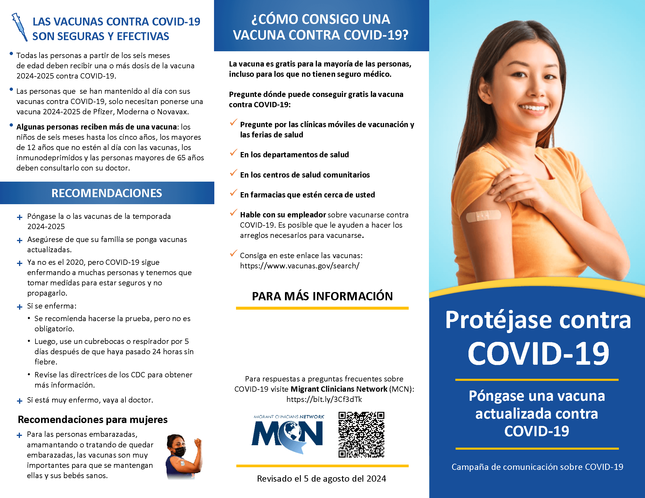 Protect Yourself Against COVID-19 Trifold