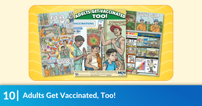 Banner image for the Adults Get Vaccinated, Too! page. 