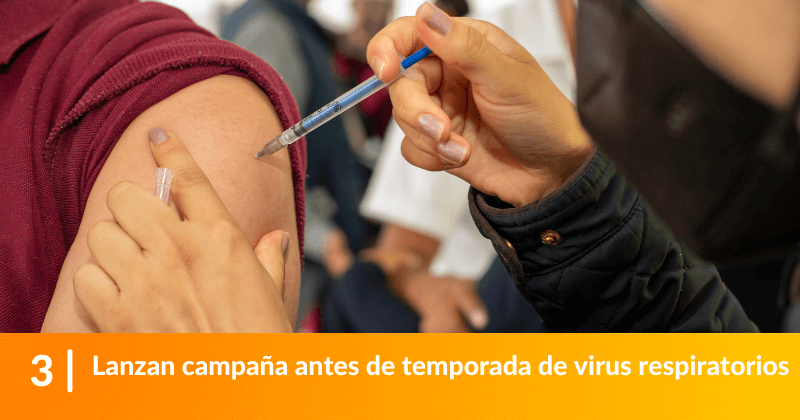 Lanzan campaña antes de temporada de virus respiratorios