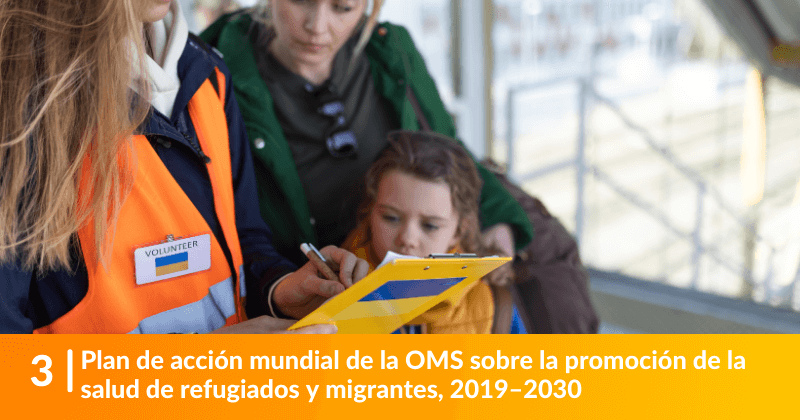 Plan de acción mundial de la OMS sobre la promoción de la salud de refugiados y migrantes, 2019–2030.