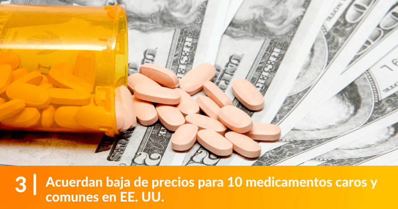 Acuerdan baja de precios para 10 medicamentos caros y comunes en EE. UU. 