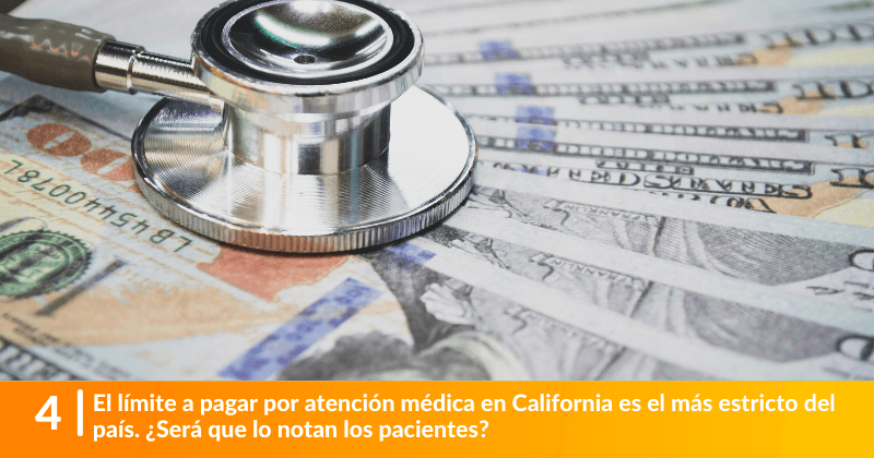 El límite a pagar por atención médica en California es el más estricto del país. ¿Será que lo notan los pacientes? 