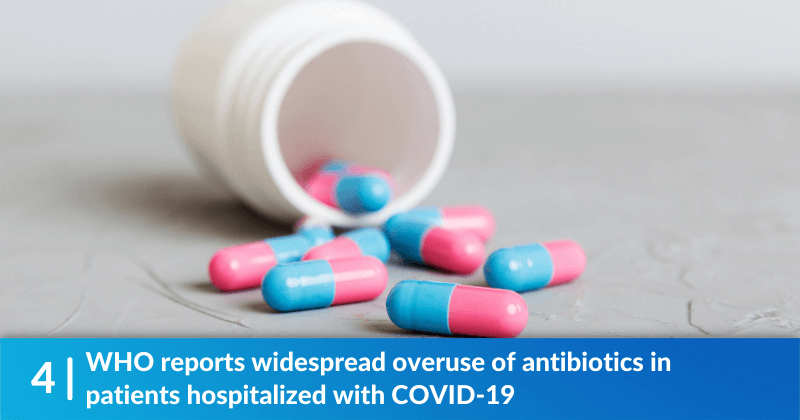 WHO reports widespread overuse of antibiotics in patients hospitalized with COVID-19