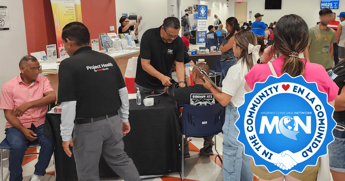 The 09/20 Health Friday event, patients wait to receive eye exams, bone density tests, and more.